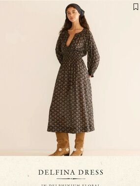 Doen Delfina Maxi Dress in calico canyon print size xs